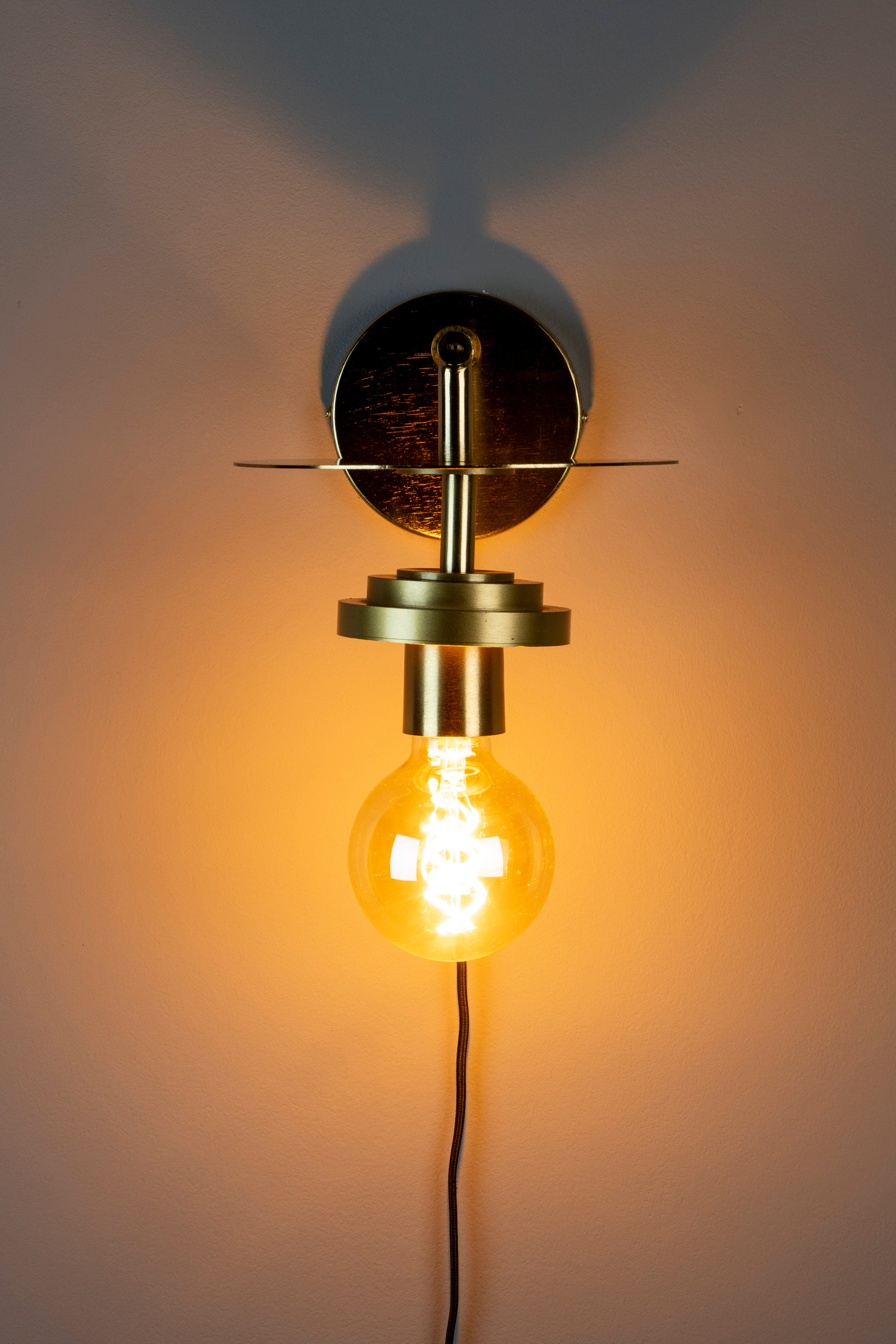 Dutchbone Aden Brass Wired Wall Light